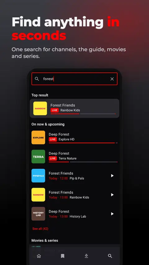 Find anything in seconds