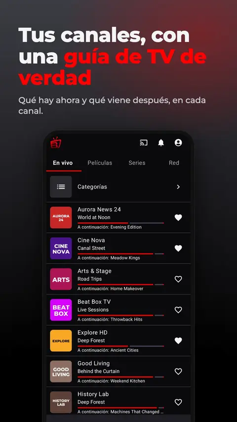 Tus canales, con una guía de TV de verdad
