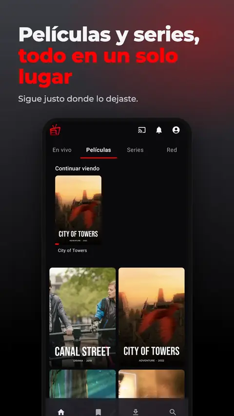 Películas y series, todo en un solo lugar