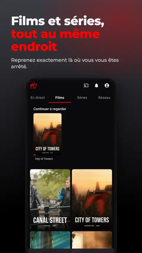 Films et séries, tout au même endroit