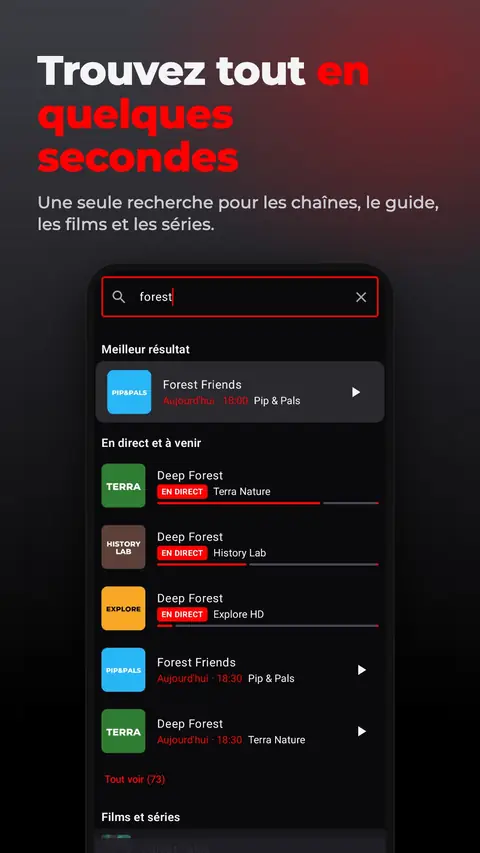 Trouvez tout en quelques secondes