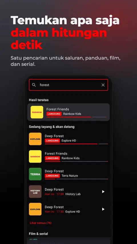 Temukan apa saja dalam hitungan detik
