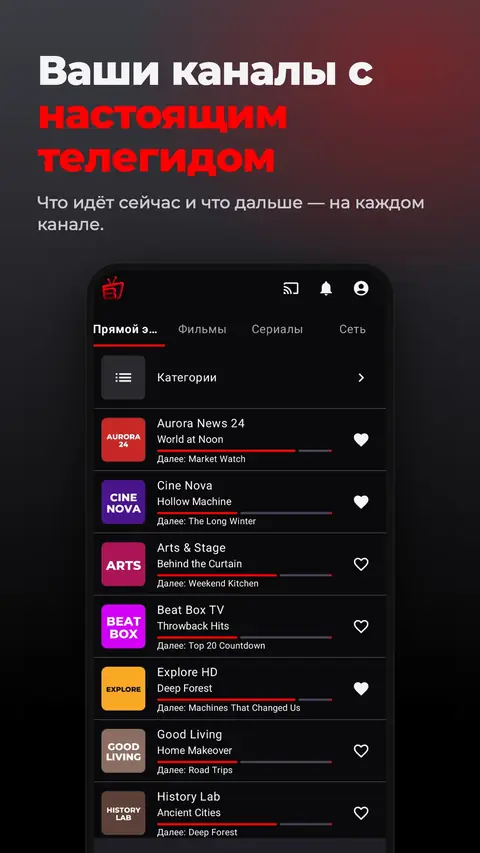 Ваши каналы с настоящим телегидом