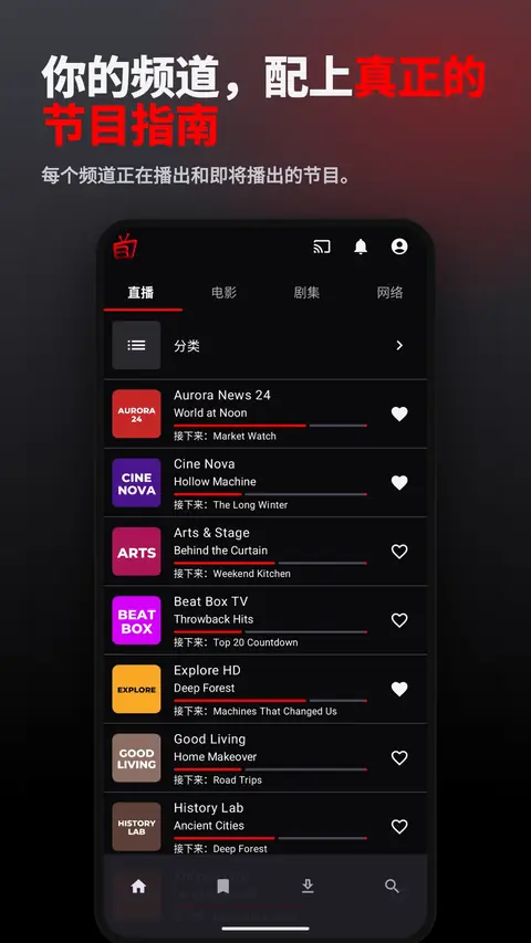 你的频道，配上真正的节目指南